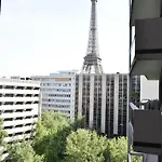 Studio With Incredible View Of The Eiffel Tower